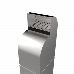 LUNA SST scrumieră cu design atractiv din inox pentru zonele exterioare
