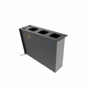 NOATAK PC Modern metal recycling station with ashtray_10