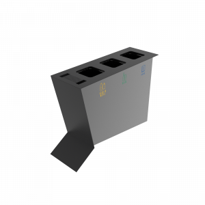 NOATAK PC Modern metal recycling station with ashtray_11