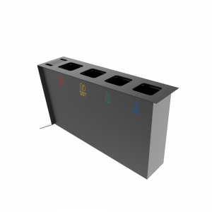 NOATAK PC Modern metal recycling station with ashtray_15