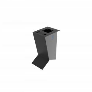 NOATAK PC Modern metal recycling station with ashtray_3