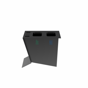 NOATAK PC Modern metal recycling station with ashtray_6
