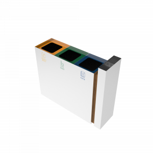 PARANA SST Papierkorb aus Edelstahl und Holz mit Aschenbecher_10