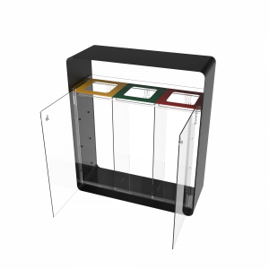 ARIZARO CRYSTAL PC_papelera de reciclaje de metal con recubrimiento en polvo y plexiglas_binsignia.com_4