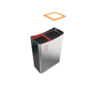 MEDUSA SST solution simple de poubelles de tri sélectif en acier