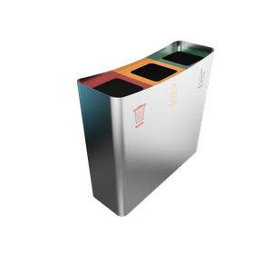 MEDUSA SST solution simple de poubelles de tri sélectif en acier