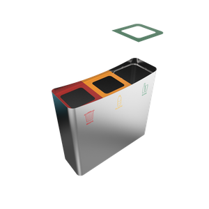 MEDUSA SST solution simple de poubelles de tri sélectif en acier