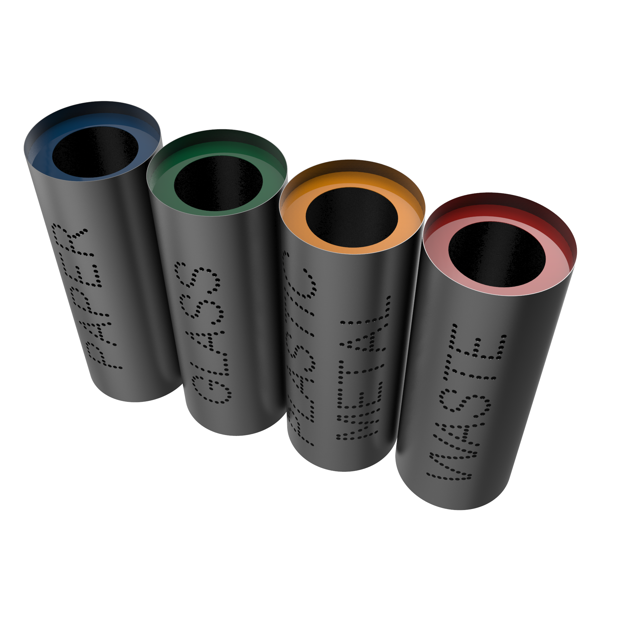 MUNDIN PC elegant and stylish recycle bins in sheet metal Binsignia