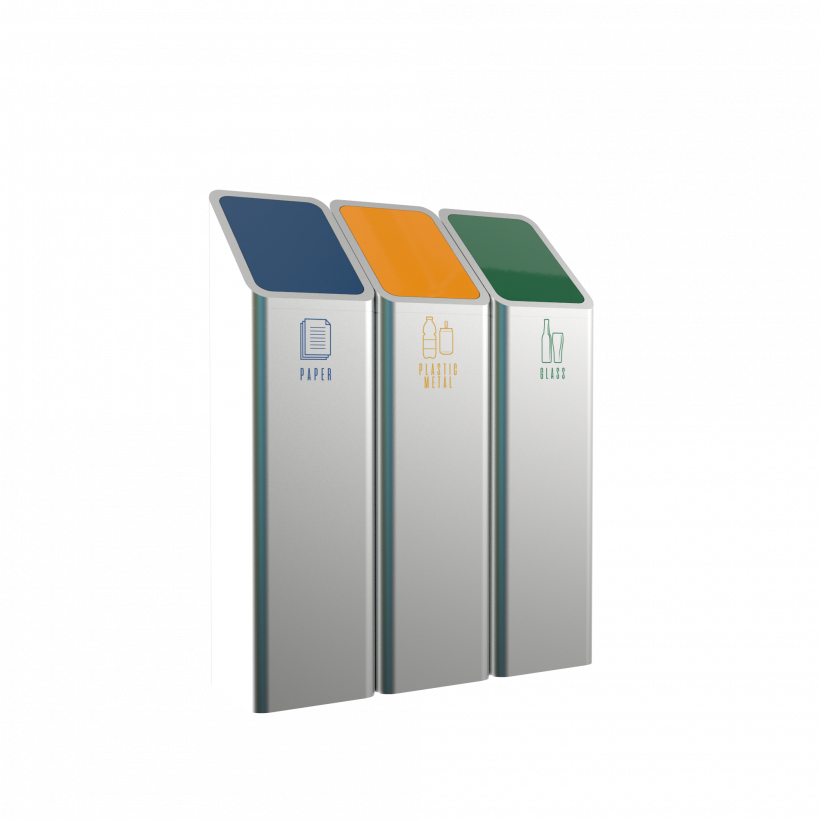 BONANZA SST - stainless steel recycling bins