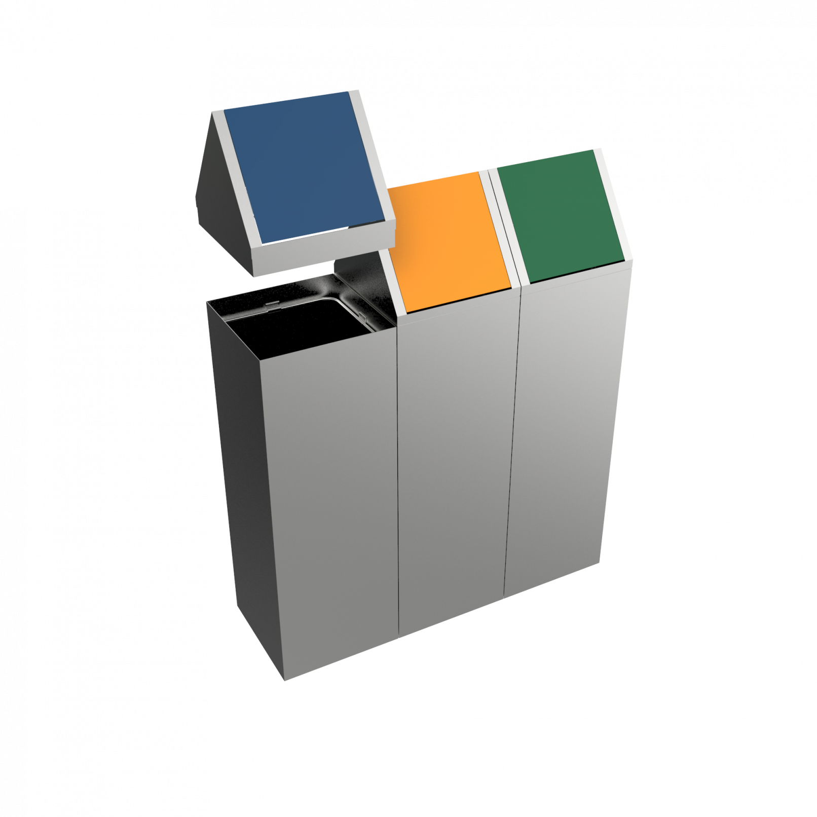 SCOPI SST stainless steel modern design recycle bins Binsignia®