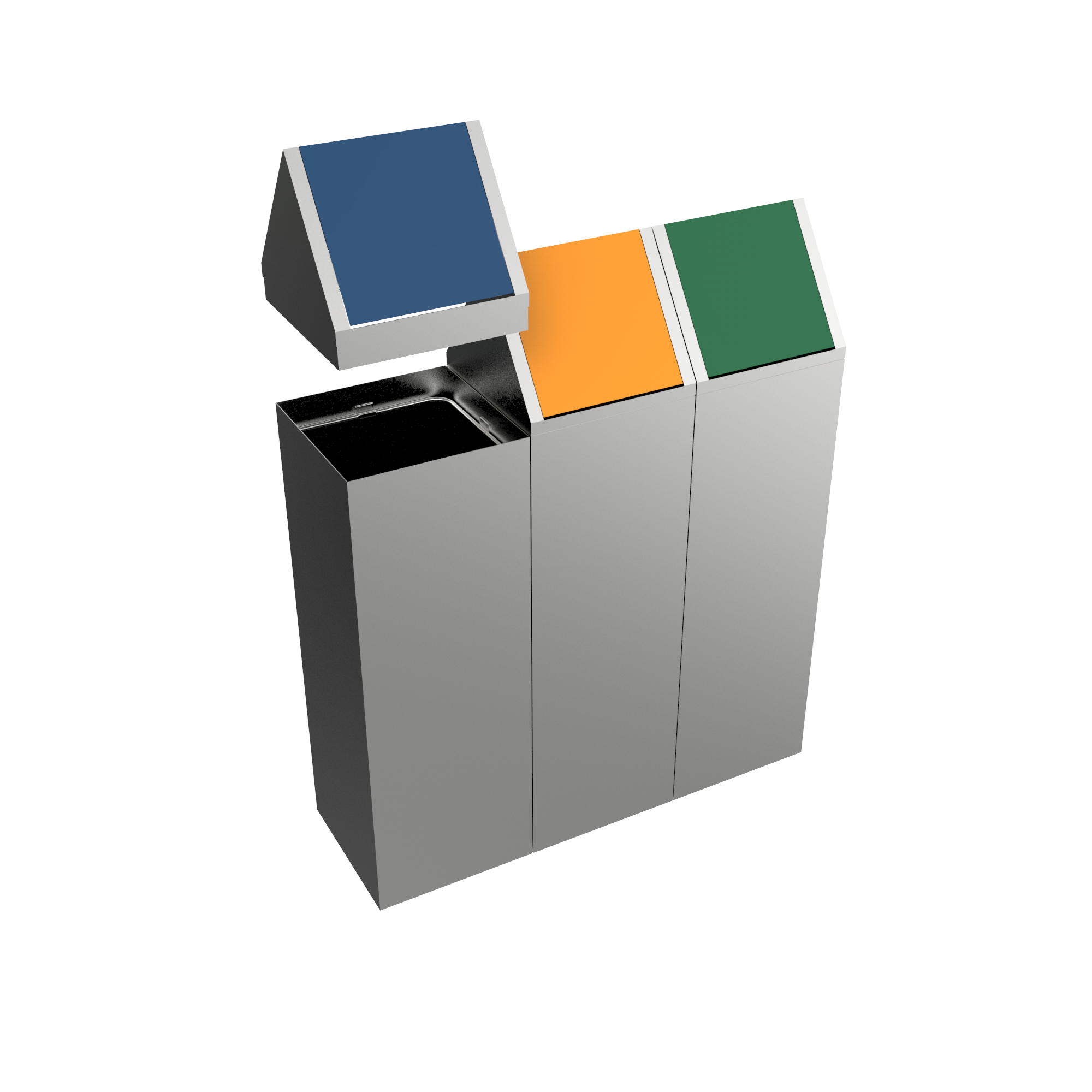 SCOPI SST stainless steel modern design recycle bins Binsignia®