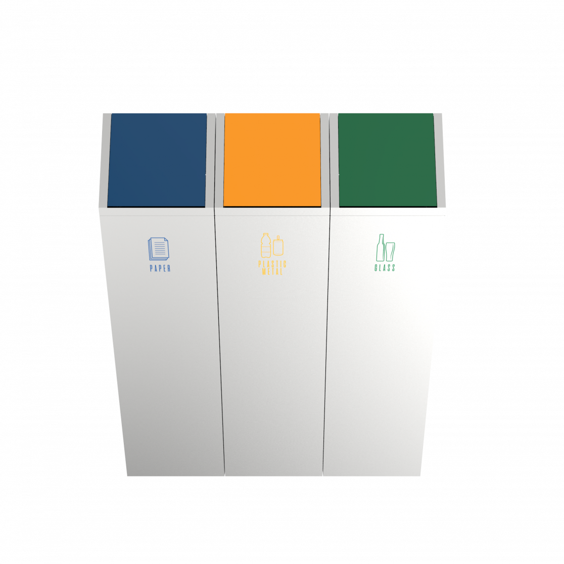 SCOPI SST stainless steel modern design recycle bins Binsignia®
