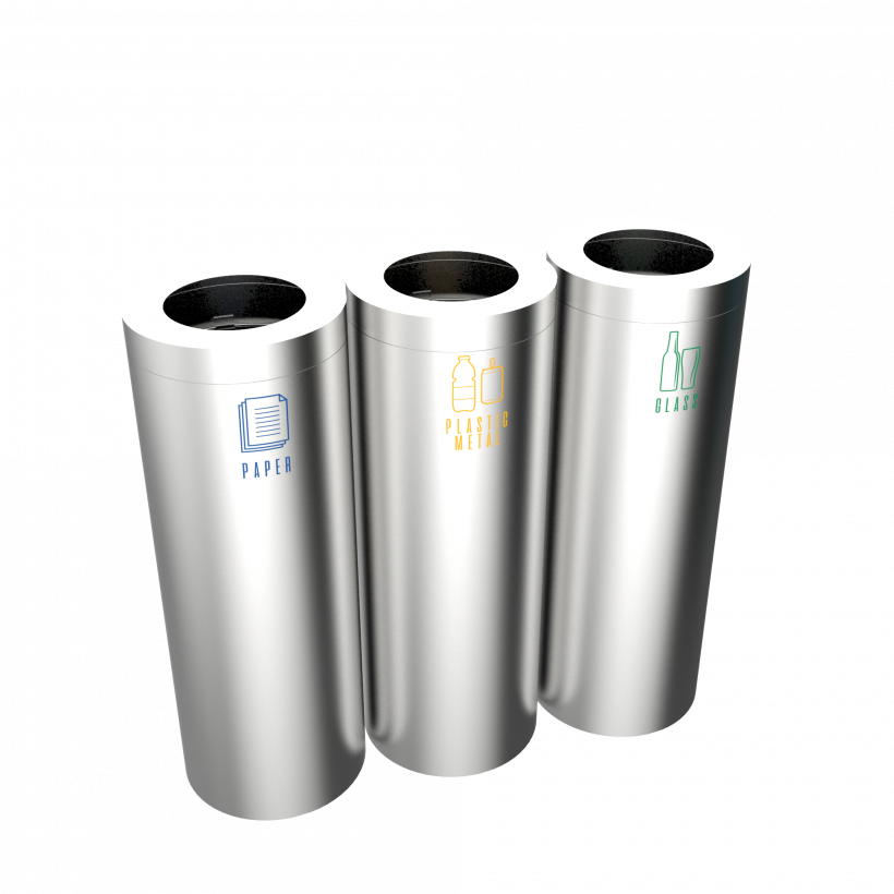 STELLA SST - stainless steel recycle bins