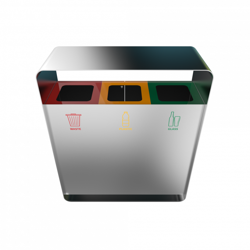 ARIZARO SST - attractive design waste bins in stainless steel_1