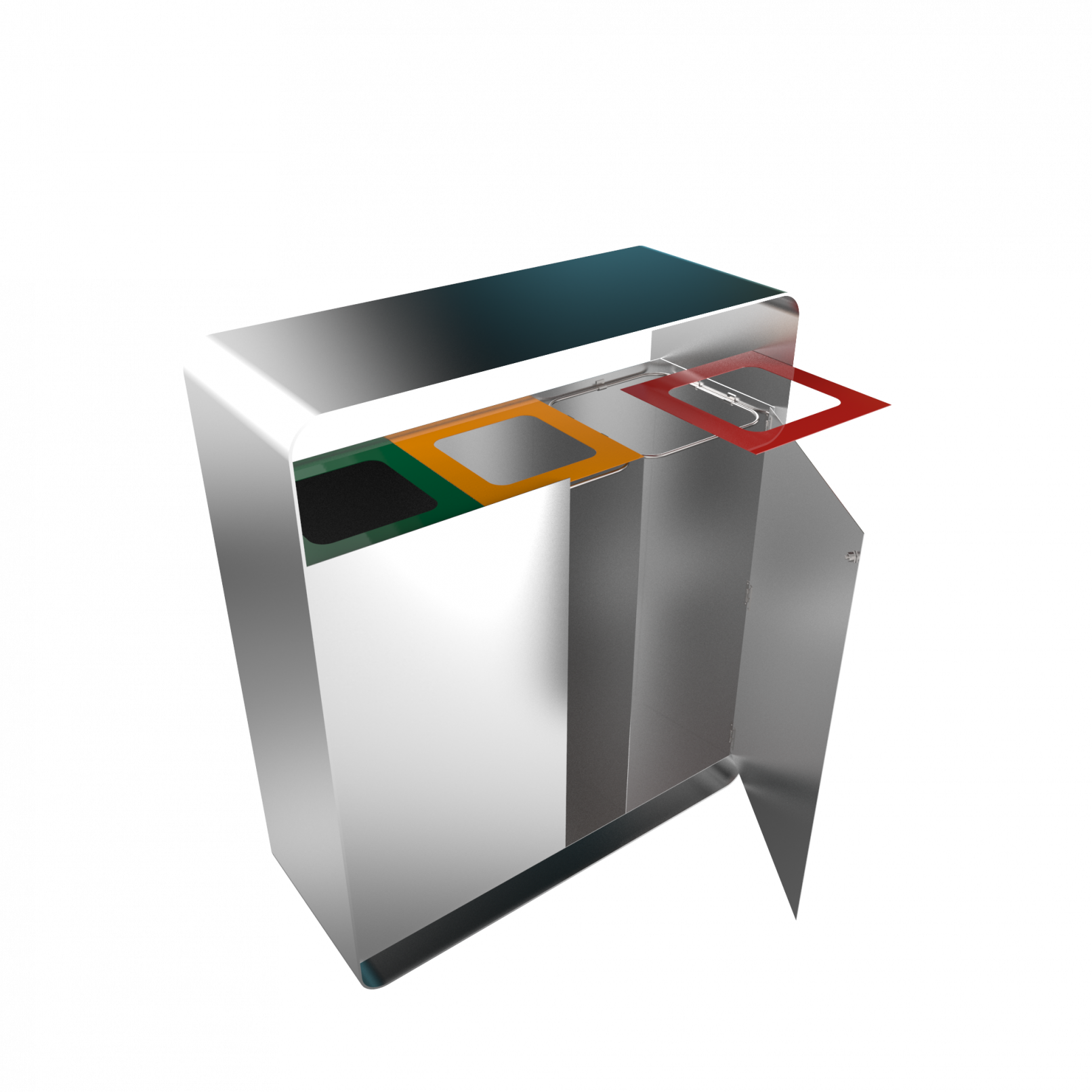 ARIZARO SST attractive design recycle waste bins in stainless steel