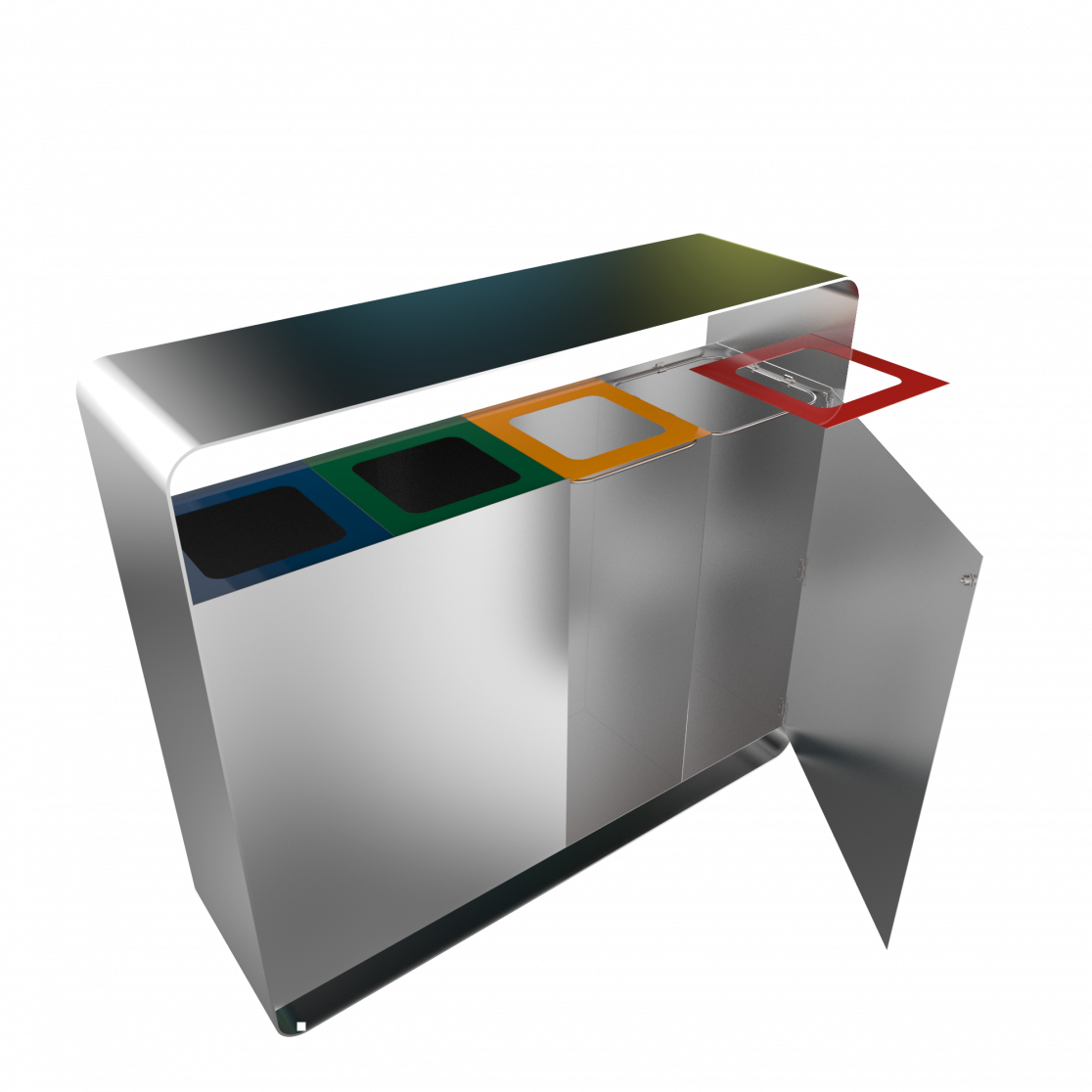 ARIZARO SST attractive design recycle waste bins in stainless steel Binsignia®