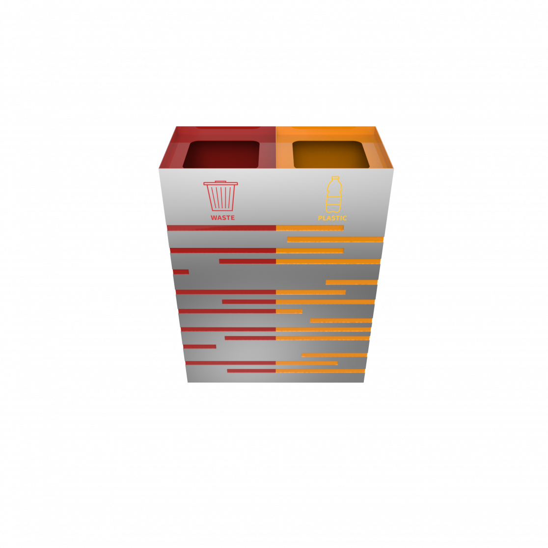 KANDEL SST stainless steel trash bins for selective waste collection